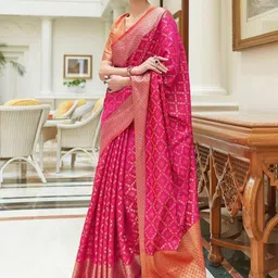 all about you Woven Design Zari Patola Saree-picture-28