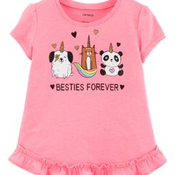 Carter's Neon Besties Forever Peplum Top - Pink-image-67