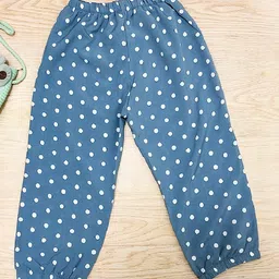 Kookie Kids Full Length Lounge Pant Polka Dot Print - Blue-picture-24