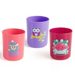 BeeBaby Drinking Boo Boo Cups Pack of 3 Pink Violet - 240 ml each-24