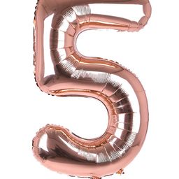 Shopperskart 16 Inch Number Five Foil Balloon - Pink-image-15