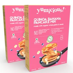 Yumicious Organic Quinoa Banana Pancake Mix - 250 gm Each-13