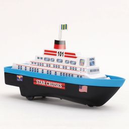 Shinsei Pull Back Star Cruises Ship Toy - Black-image-16