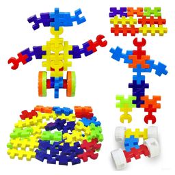 FunBlast DIY Building Blocks Multicolor - 84+ Blocks-24