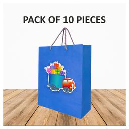 Untumble Vehicles Gift Bags Blue - Pack of 10-image-32