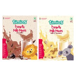 Timios High Protein Nuts & Turmeric Swirl Milk Mix - 250 gm & Timios High Protein Chocolate Swirl Milk Mix - 250 gm-image-32