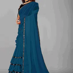 limtd Pure Georgette Saree image 3