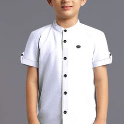 BAESD Boys Comfort Micro Checks Semi Sheer Casual Shirt-image-12