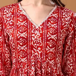 Anouk Bandhani Printed A-Line Flared Kurtas image 2