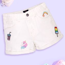 KiddoPanti Girls Denim Denim Shorts-picture-32