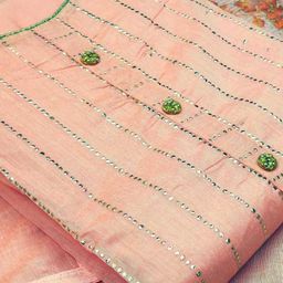 SAINOOR Embellished Semi-Stitched Dress Material-image-85