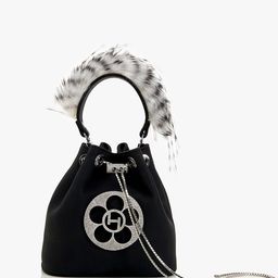 Outhouse Embellished Suede Swagger Handheld Bag-18