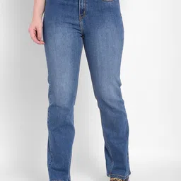 Numero Uno Women Straight Fit High-Rise Light Fade Stretchable Jeans-image-72