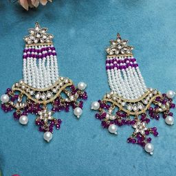 VATSALYA creation Gold-Plated Alloy Earrings-image-17