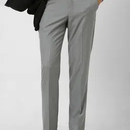 Van Heusen Men Textured Formal Trousers-image-65