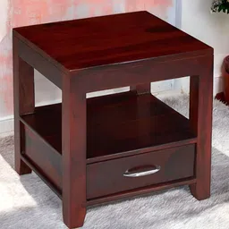Ikiriya Red Wood Contemporary Bedside Table-image-52
