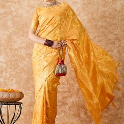 Maroosh Ethnic Motifs Zari Banarasi Saree-image-21