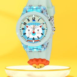 SWADESI STUFF Unisex Kids Dial & Straps Analogue Multi Function Watch MULTI LIGHT LION-26