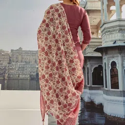 Ekta Textiles Women Floral Regular Thread Work Kurti with Pyjamas & With Dupatta image 2