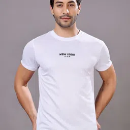 Louis Bayrad Brand Logo Printed Round Neck Regular Fit T-shirt-image-8
