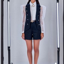 PROT-OFFICIAL Floral Tailored Jacket With Embroidered-image-14