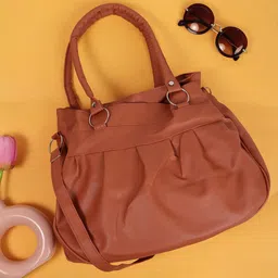 Springberry Women Solid Structured Zip Detail Shoulder Bag-43