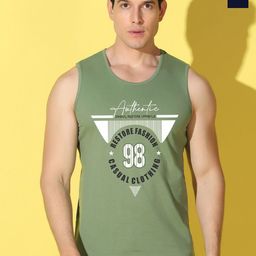 WOOSTRO Pack Of 2 Printed Ultra-Soft Gym Vests VWS26(98 LGTGREEN)(MORE NAVY)-image-73