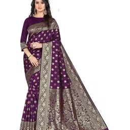 Moda Rapido Ethnic Motifs Zari Pure Silk Banarasi Saree-picture-46