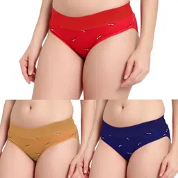 FiveFlag Mid-Rise Cotton Blend Briefs-image-84