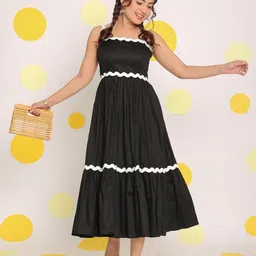 KAORI BY SHREYA AGARWAL Women Fit & Flare Midi Dress-image-35