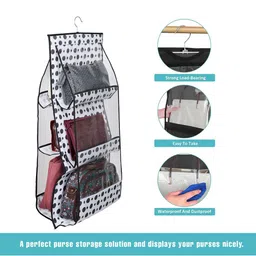 Kuber Industries Black Set of 2 Regular Multi-Utility Organisers image 4