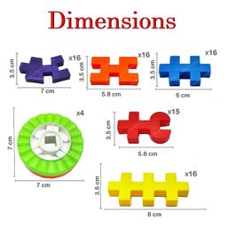 FunBlast DIY Building Blocks Multicolor - 84+ Blocks image 3