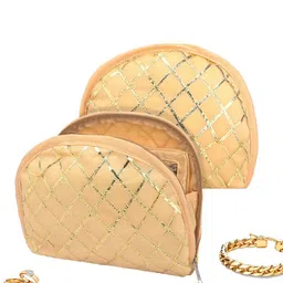 Kuber Industries Gold-Toned Set of 2 Regular Jewellery Organiser Organisers-56