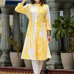 SINSINI Women Leheriya Striped Indie Prints Kurta-picture-22