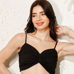 Berrylush Women Shoulder Straps Cotton Crop Top-image-95