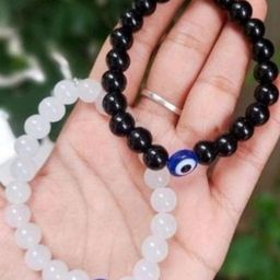 Divine souvenirs Unisex Set Of 2 Artificial Beaded Elasticated Bracelets-70