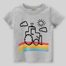 INCLUD Boys Graphic Printed Round Neck Short Sleeves Regular Fit Casual T-Shirt-picture-19