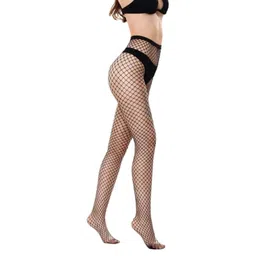 Kilvis Women Black Nylon High-Waist Stockings-picture-15