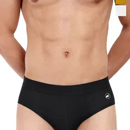 LOGGERHEAD Pack Of 3 Mid Rise Briefs - LHMB002-Yellow-Black-White-Yellow-Black-White-52