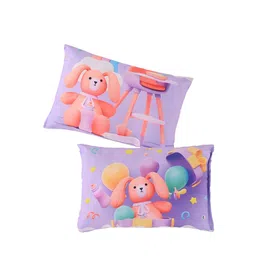 Kuber Industries 3 Pcs Kids Blue & Red Printed Baby Pillow-image-89