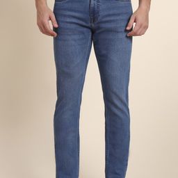 Greenfibre Men Straight Fit Mid-Rise Light Fade Cotton Washed Jeans-image-43