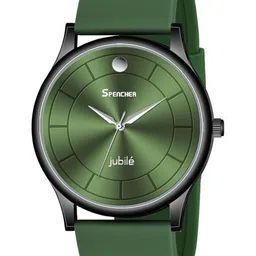 SPENCHER Men Analogue Multi Function Watch SW Dope Round Smart PVC Full Green-1