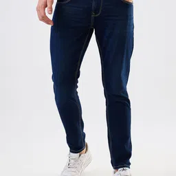 SPYKAR Men Cotton Slim Fit Light Fade Jeans-picture-0