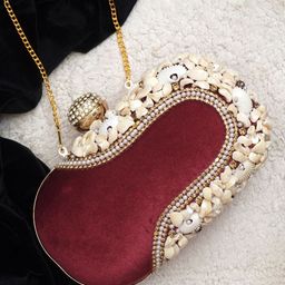 FOR THE BEAUTIFUL YOU Embellished Box Clutch-66