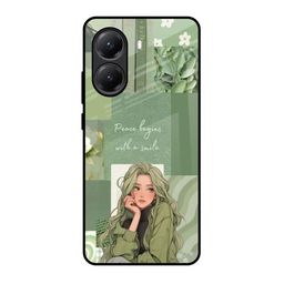 QRIOH Unisex Fantasy Girl Printed Poco X7 Pro 5G Glass Back Case Mobile Accessories-29