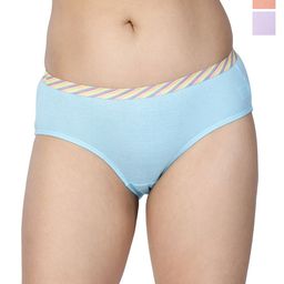 CHIC Women Pack Of 3 Pure Cotton Basic Briefs-image-86