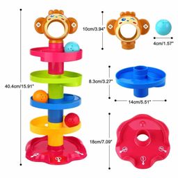 Toyshine 5 Layer Roll Swirling Tower Spinning Toy - Multicolor image 4