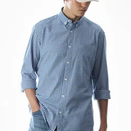 Jack & Jones Button-Down Collar Checked Opaque Shirt-picture-48
