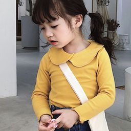 LULU & SKY Peter Pan Collar Cotton Styled Back Crop Top-image-7