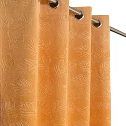 Galaxy Home Decor Gold-Toned Set of 2 Room Darkening Door Curtain-image-93
